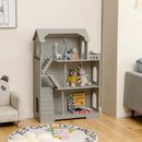 Kids Wooden Dollhouse Bookshelf with Anti-Tip Design and Storage Space by LJGDeals