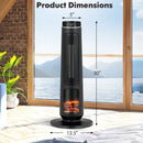 1500W PTC Fast Heating Space Heater for Indoor Use-Black by LJGDeals