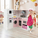 Corner Play Kitchen Wooden Toy Set with Sound and Light by LJGDeals