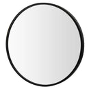 16-inch Round Wall Mirror with Aluminum Alloy Frame by LJGDeals