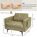 Modern Accent Armchair with Side Storage Pocket by DirectDeals