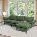 Extra Large Modular L-shaped Sectional Sofa with Reversible Chaise for 4-5 People by LJGDeals