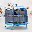 5 Feet Kids 3-in-1 Game Trampoline with Enclosure Net Spring Pad by LJGDeals