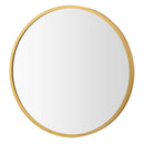 16-inch Round Wall Mirror with Aluminum Alloy Frame by LJGDeals