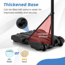 8.5 to 10 FT Adjustable Portable Basketball Hoop Stand with Fillable Base and 2 Wheels by LJGDeals