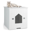 Cat Litter Box Enclosure with Flip Magnetic Half Door by LJGDeals