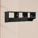 Wall Mount Cubby Organizer Hooks Entryway Storage Shelf by LJGDeals