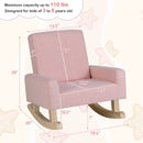 Kids Rocking Chair with Solid Wood Legs by LJGDeals