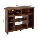 Modern Corner TV Stand with Adjustable Shelves for TVs up to 48 Inch by LJGDeals