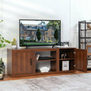 TV Stand with Double Barn Doors for TVs up to 65 Inch by LJGDeals