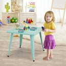 27 Inch Kids Square Steel Table Play Learn Activity Table-Blue by LJGDeals