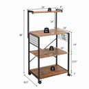 4-Tier Kitchen Baker’s Rack on Wheels by LJGDeals