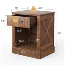 Compact Nightstand with Drawer and Shelf by DirectDeals