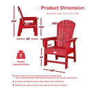 Patio Kids' Adirondack Chair with Ergonomic Backrest by LJGDeals