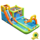 8-in-1 Inflatable Water Slide Bounce House with Splash Pool and 735W Blower by LJGDeals