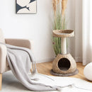 28 Inches Hand-Made Cat Tree Tower with Jump Platform by LJGDeals