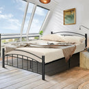 Modern Platform Bed with Headboard and Footboard by LJGDeals