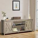 59 Inches TV Stand Media Console Center with Storage Cabinet-Natural by LJGDeals