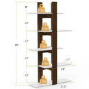 5-Tier Freestanding Bookshelf with Anti-Toppling Device by LJGDeals