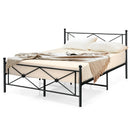 Full/Queen Size Metal Bed Frame Platform with Headboard by LJGDeals
