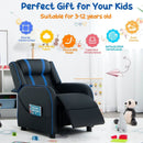 Kids Recliner Chair with Side Pockets and Footrest by LJGDeals