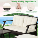 7 Pieces Outdoor Patio Furniture Set with Waterproof Cover by LJGDeals