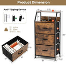 Freestanding Cabinet Dresser with Wooden Top Shelves by LJGDeals