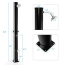 7.2 Feet Solar-Heated Outdoor Shower with Free-Rotating Shower Head by LJGDeals