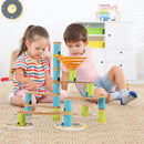 Bamboo Build Run Toy with Marbles for Kids Over 4 by LJGDeals