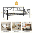 Metal Daybed Twin Bed Frame Stable Steel Slats Sofa Bed by DirectDeals