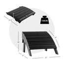 Adirondack Folding Ottoman with All Weather HDPE by LJGDeals