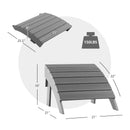 Adirondack Folding Ottoman with All Weather HDPE by LJGDeals