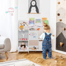 Wooden Children Storage Cabinet with Storage Bins by LJGDeals