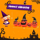 8 Feet Inflatable Pumpkin Family Waterproof Halloween Yard Decoration with LED Lights by LJGDeals