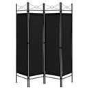 6 Feet 4-Panel Folding Freestanding Room Divider by LJGDeals