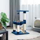Multi-level Cat Tree with Scratching Posts and Cat Hammock by LJGDeals