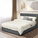 Full/Queen Size Upholstered Bed Frame with 4 Storage Drawers by LJGDeals