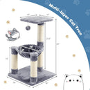 Multi-level Cat Tree with Scratching Posts and Cat Hammock by LJGDeals