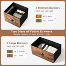 Dresser Organizer with 5 Drawers and Wooden Top-Rustic Brown by DirectDeals