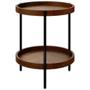 2-Tier Retro End Table with Bottom Shelf by LJGDeals