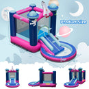 3-in-1 Inflatable Space-themed Bounce House with 480W Blower by LJGDeals