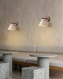 Conical Finley Travertine Wall Lamp