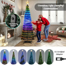 6.2 Feet Pop-up Lighted Christmas Tree with 282 RGB LED Lights-Green by LJGDeals