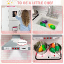 Corner Play Kitchen Wooden Toy Set with Sound and Light by LJGDeals