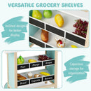 Kids Wooden Ice Cream Cart with Chalkboard and Storage by LJGDeals