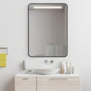 Metal Framed Bathroom Mirror with Rounded Corners by LJGDeals