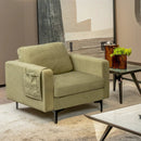 Modern Accent Armchair with Side Storage Pocket by LJGDeals