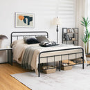 Heavy Duty Metal Platform Bed Frame with Headboard by LJGDeals