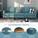 3-Seat Sectional Sofa Couch with Armrest Magazine Pocket and Metal Leg by LJGDeals
