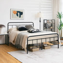 Heavy Duty Metal Platform Bed Frame with Headboard by LJGDeals